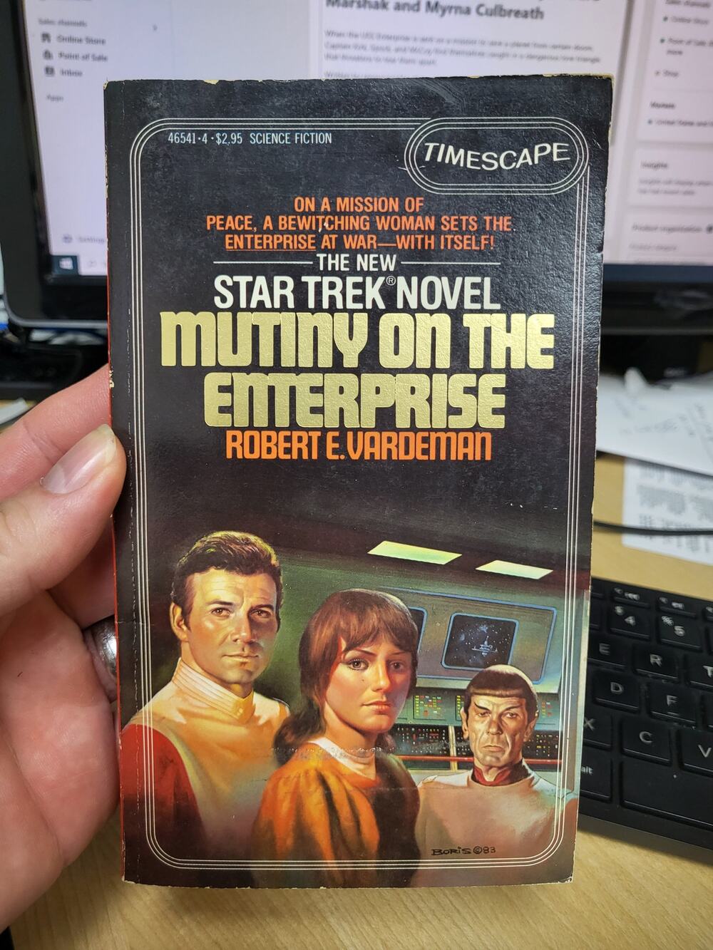 Star Trek Novel - Mutiny On The Enterprise by Robert E. Vardeman (1983) Book #12